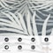 World Rug Gallery Toprical Leaves Coastal Reversible Recycled Plastic 7'10'' X 10' Navy Outdoor Rug 6068NAVY8X10 - alternate 2